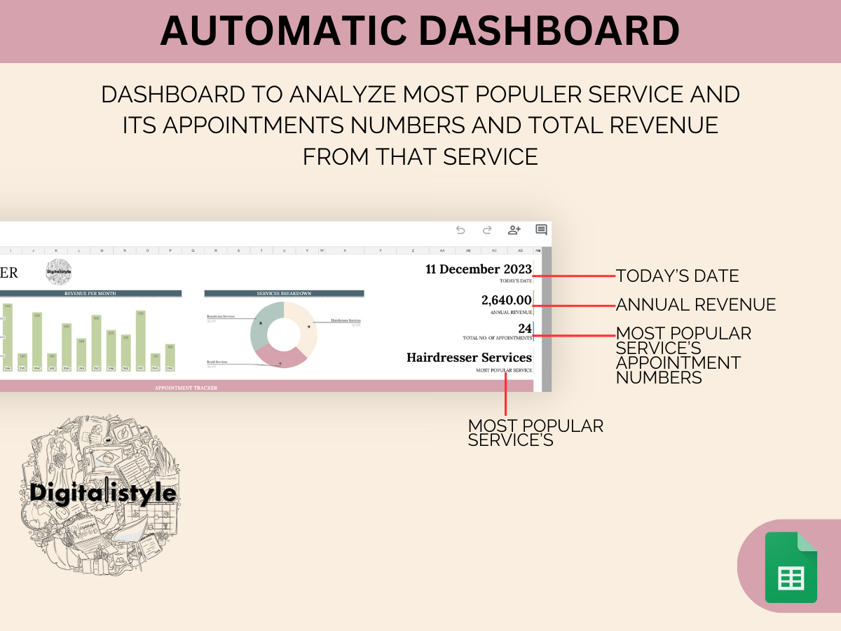 Ultimate Appointment Google Sheet Interactive Booking System