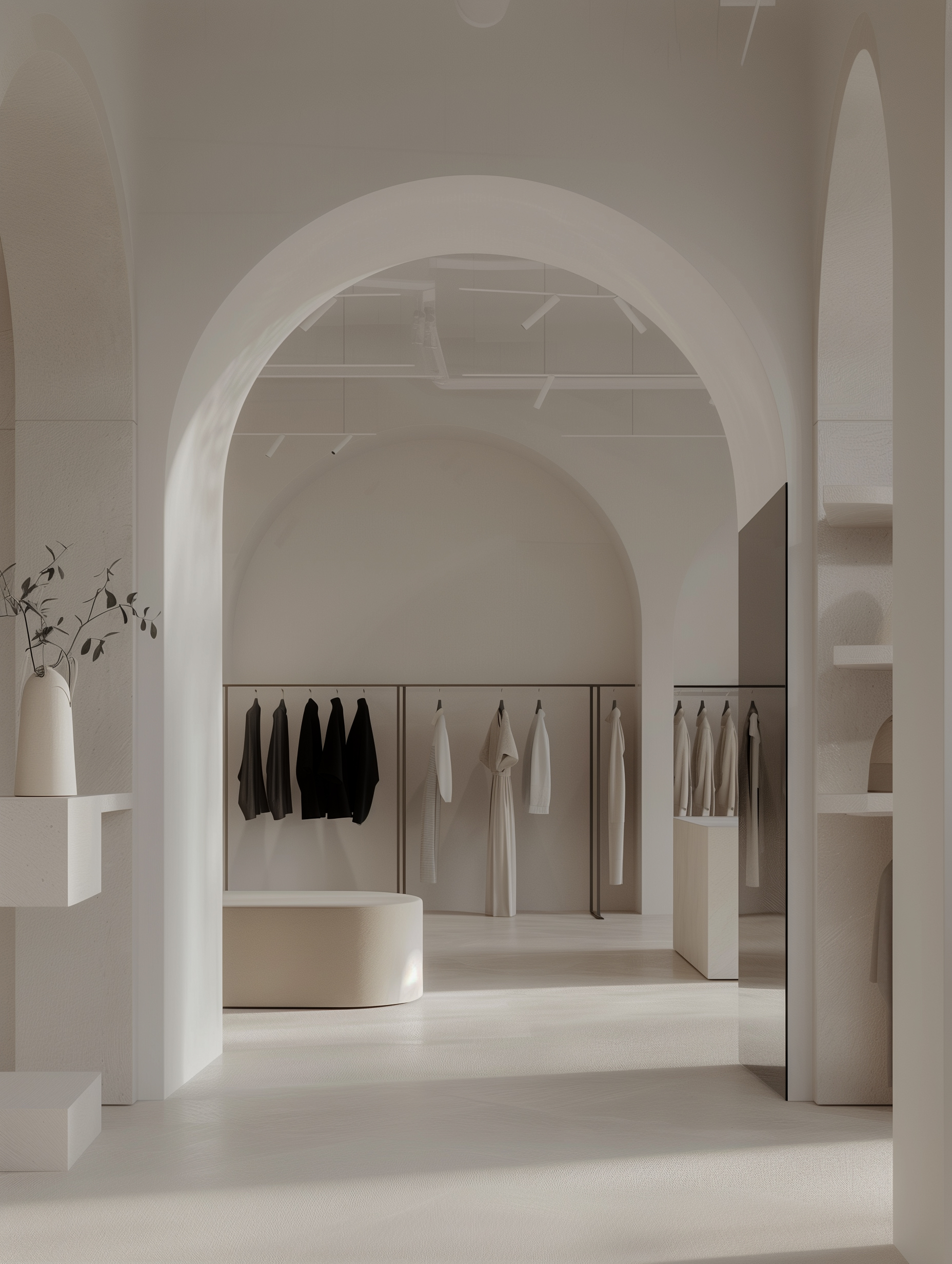 Professional woman designing marketing architecture with purposeful structure representing strategic content systems and audience pathways